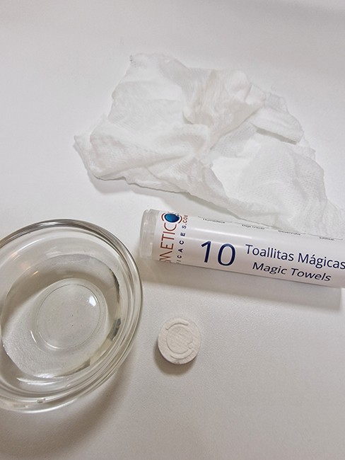 Toallitas Mágicas comprimidas en pastilla Magic Towel