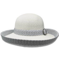 Belfiore Blanco Sombrero Protección Solar UPF50+ Mujer Illums